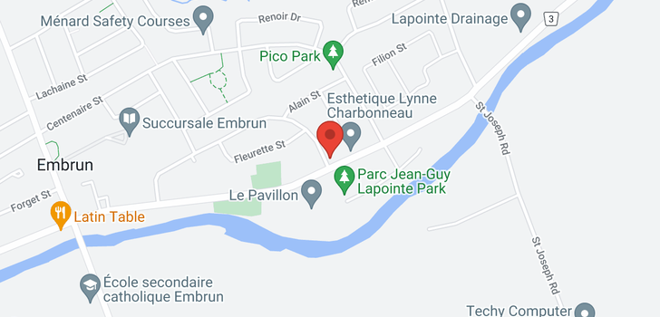 map of 9 LAPOINTE BOULEVARD